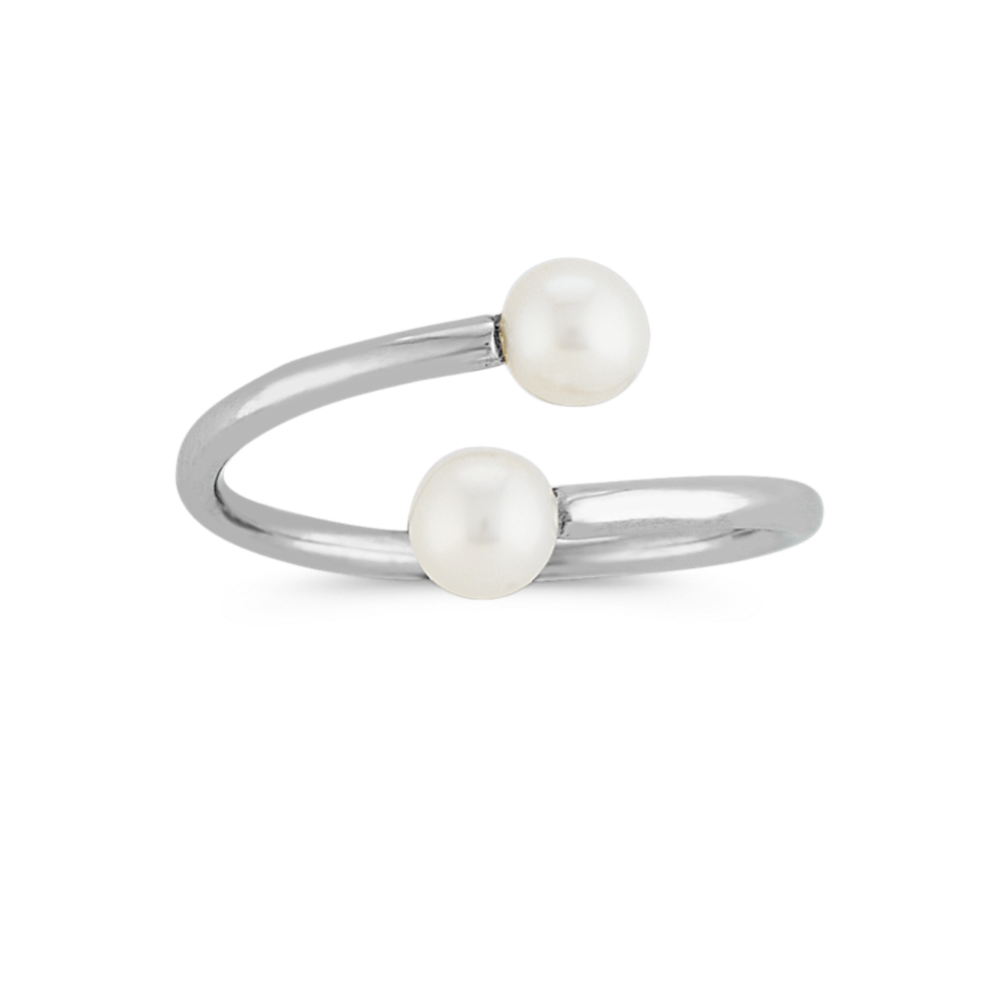 4mm Cultured Freshwater Pearl Ring in Sterling Silver