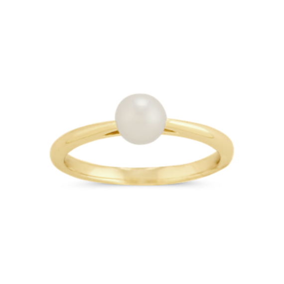 14K Yellow or White Gold Cultured Freshwater Pearl Ring 14K Yellow or White Gold Cultured Freshwater Pearl Ring