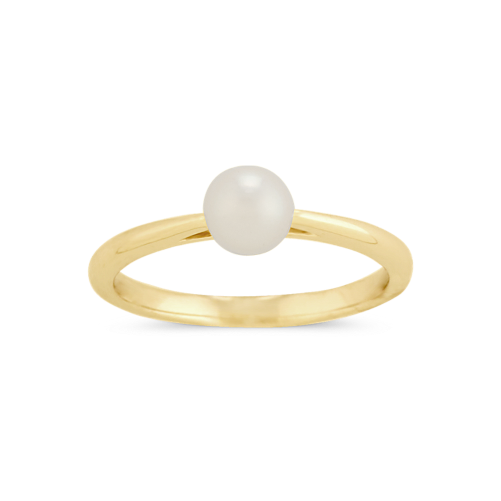 5mm Cultured Freshwater Pearl Cathedral Ring