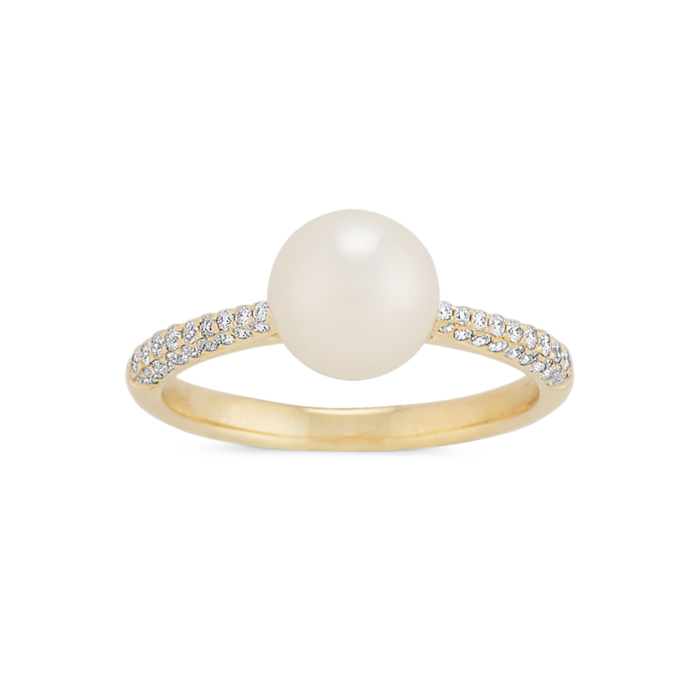 Akoya on sale pearl ring