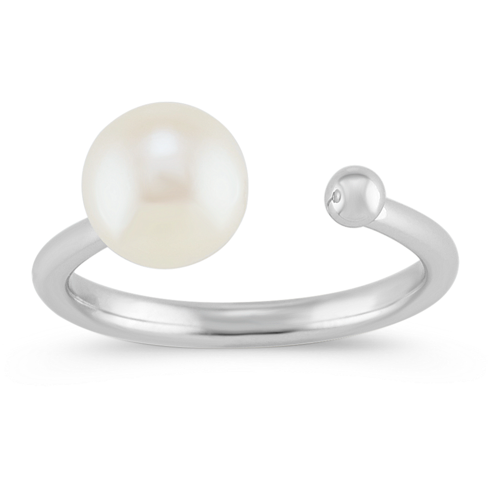 8mm Freshwater Cultured Pearl Ring in Sterling Silver