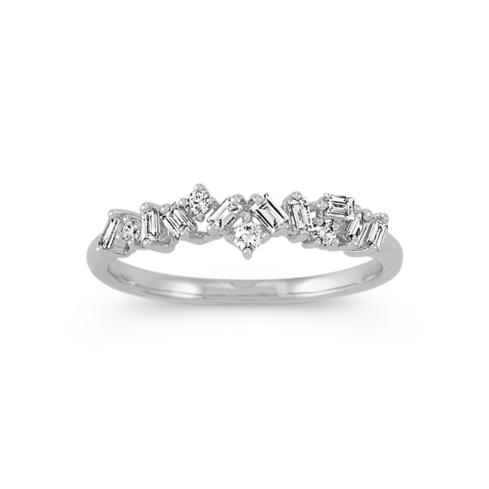 Andromeda Diamond Cluster Ring in 14k White Gold