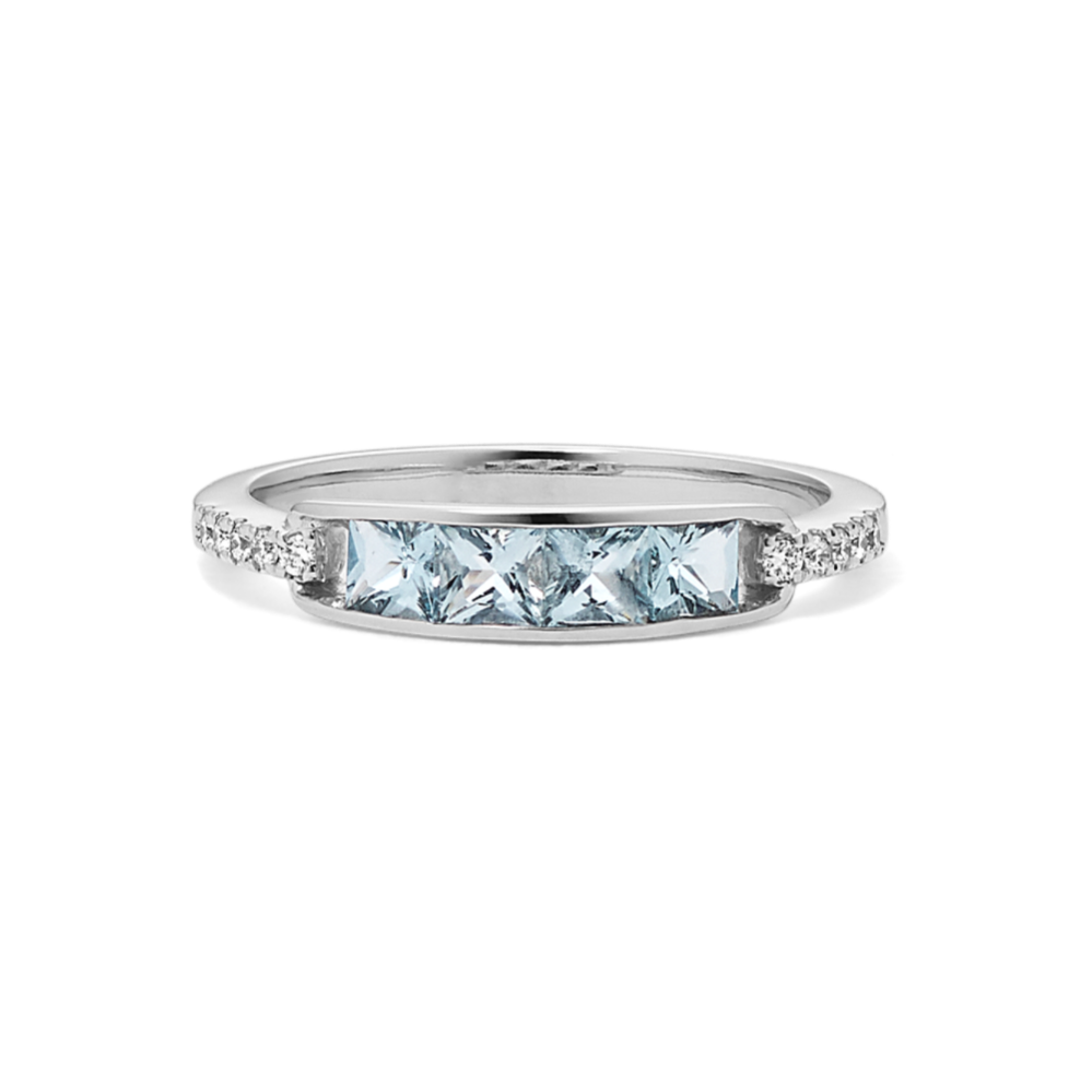 Rue Aquamarine & Diamond Ring