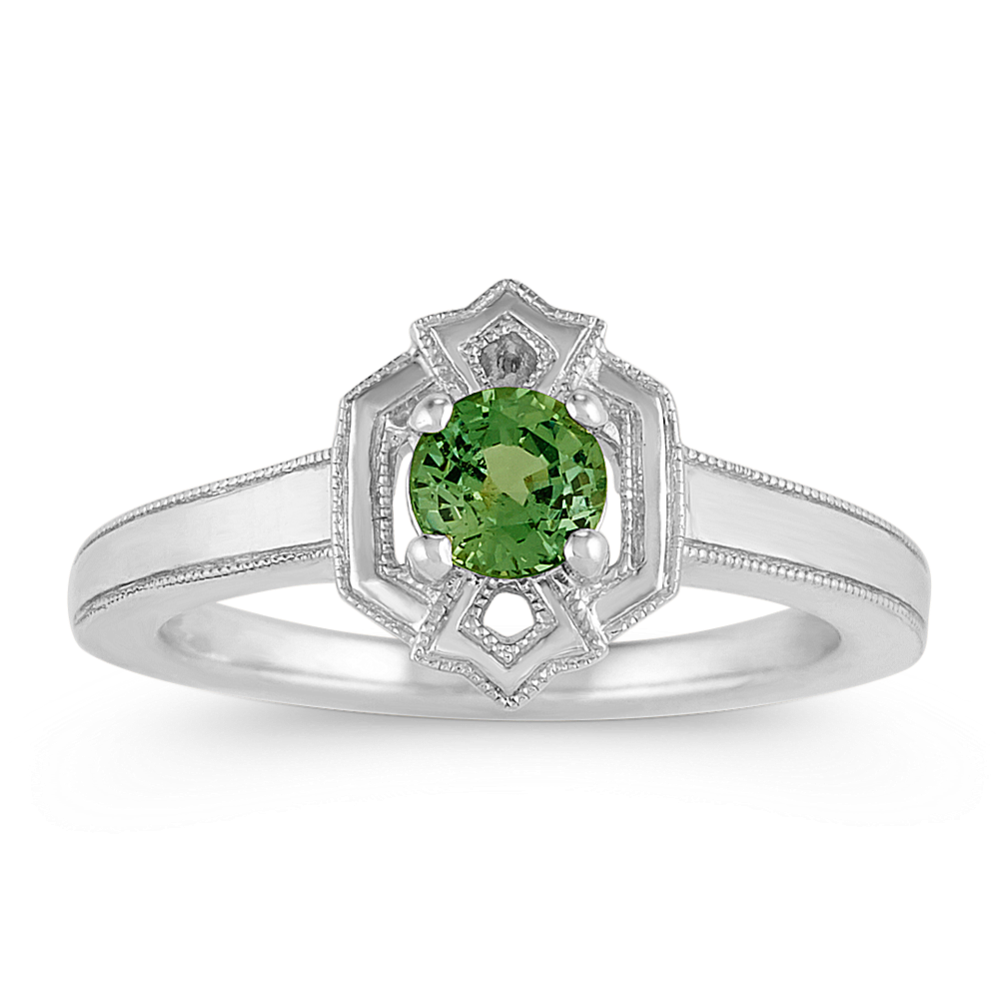 Art Deco Green Sapphire Ring