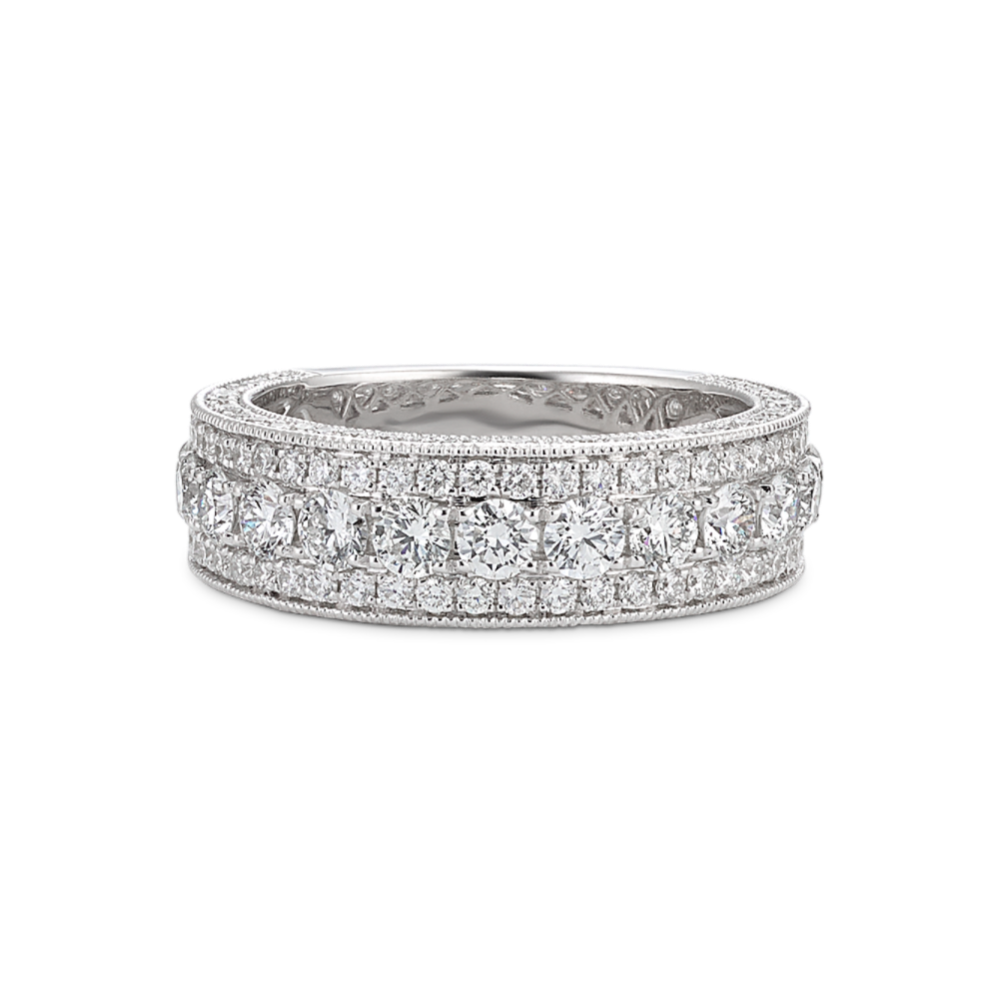 Artemis Triple Row Diamond Band