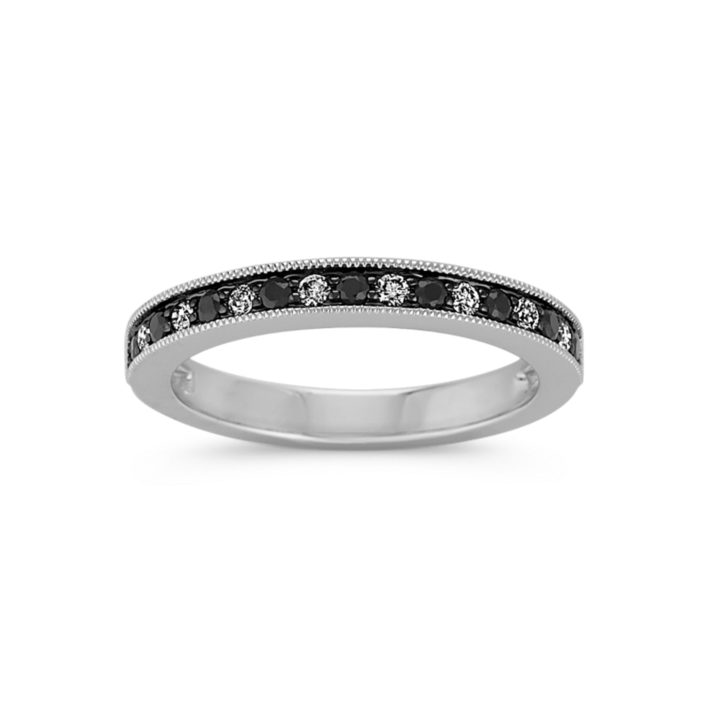 Astor Black Sapphire & Diamond Band