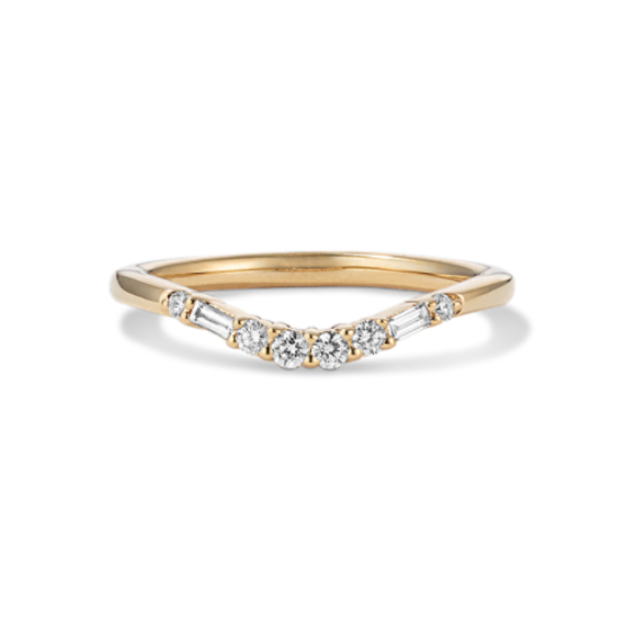Giselle 0.10 tcw Diamond Contour Band
