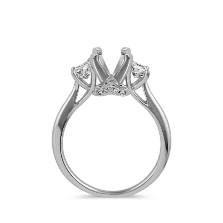 Belle 5/8 ct. Three Stone Natural Diamond Engagement Ring