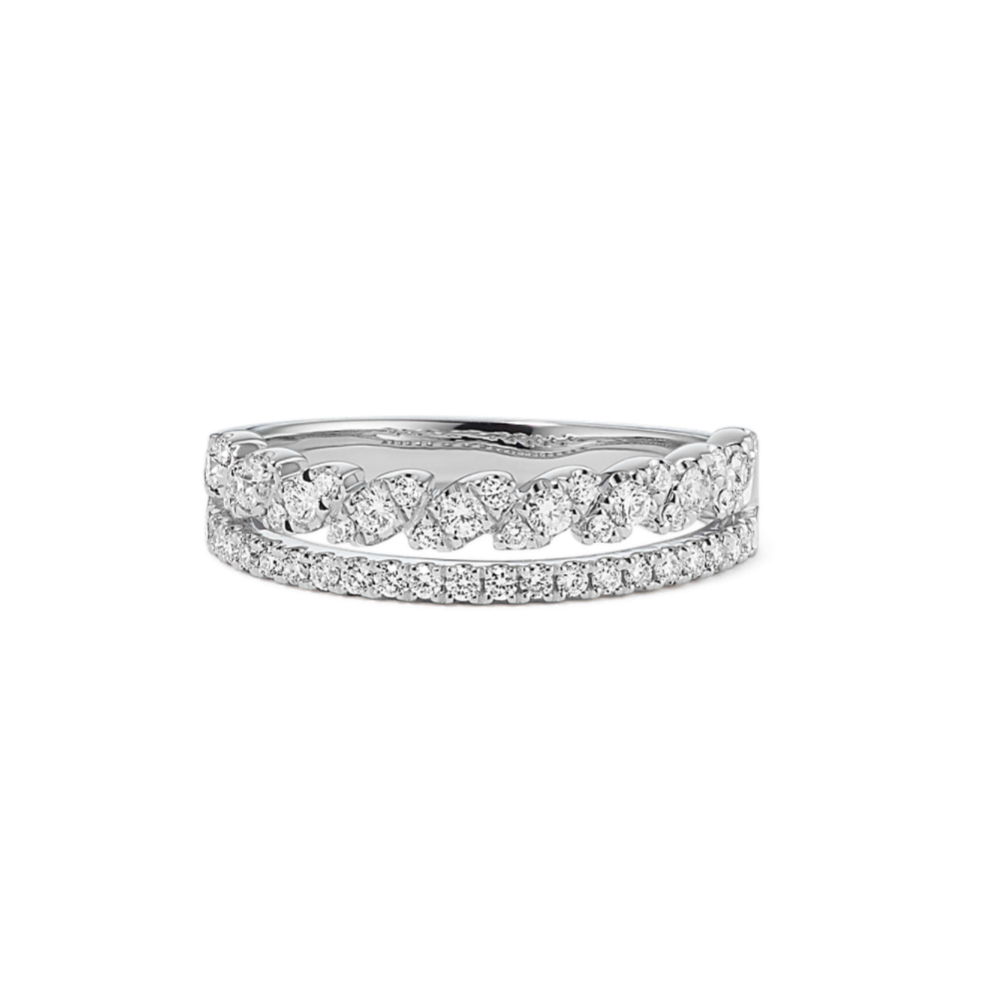 Jolie Diamond Band in Platinum