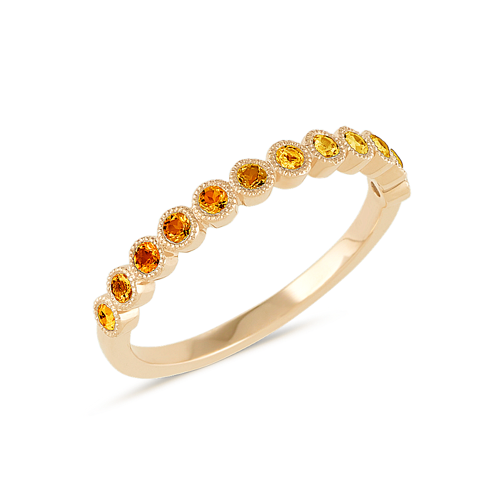 Leah BezelSet Citrine Ring Shane Co.