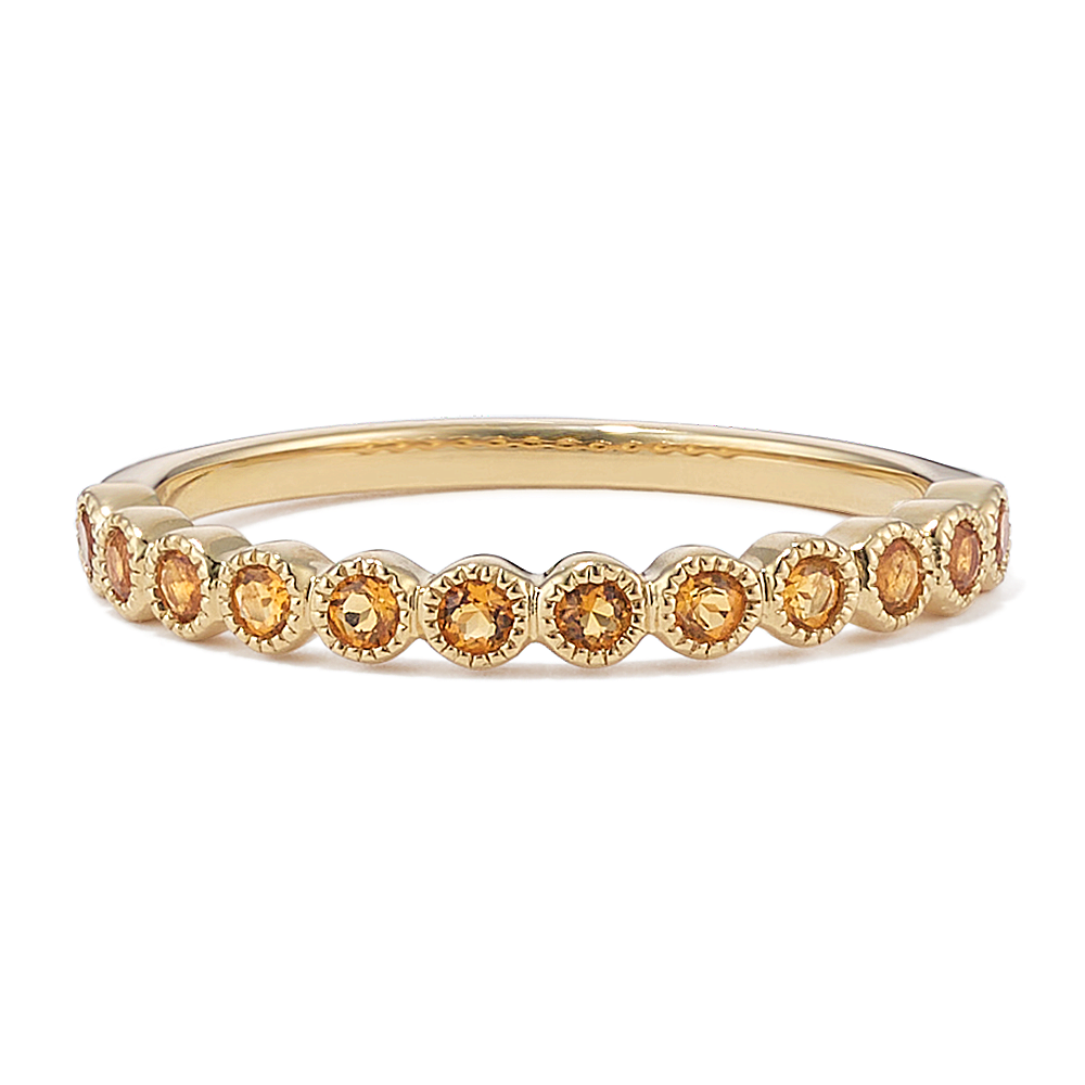 Leah BezelSet Citrine Ring Shane Co.