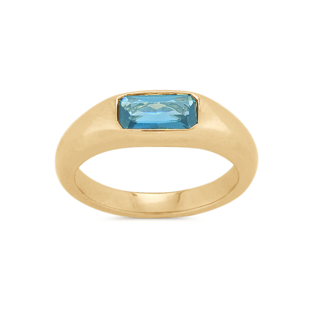Bezel-Set London Blue Topaz Ring