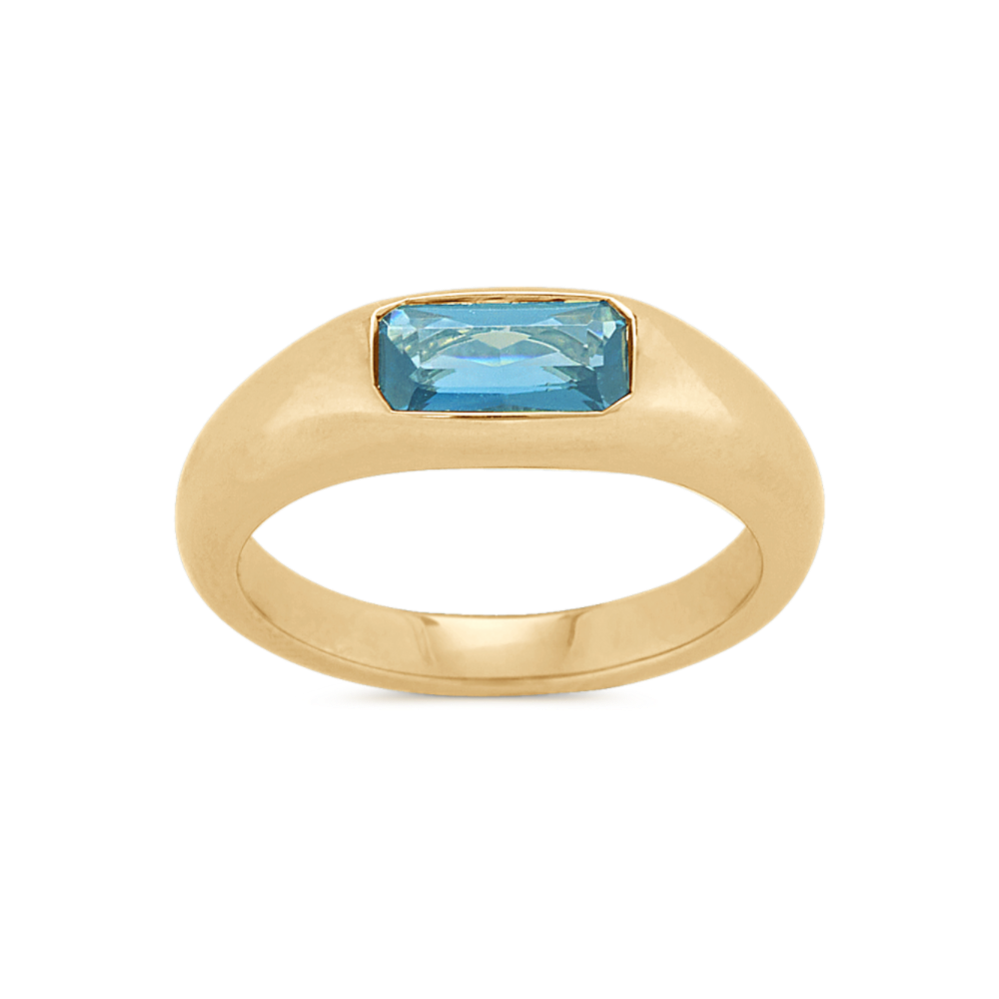 Bezel-Set London Blue Topaz Ring | Shane Co.