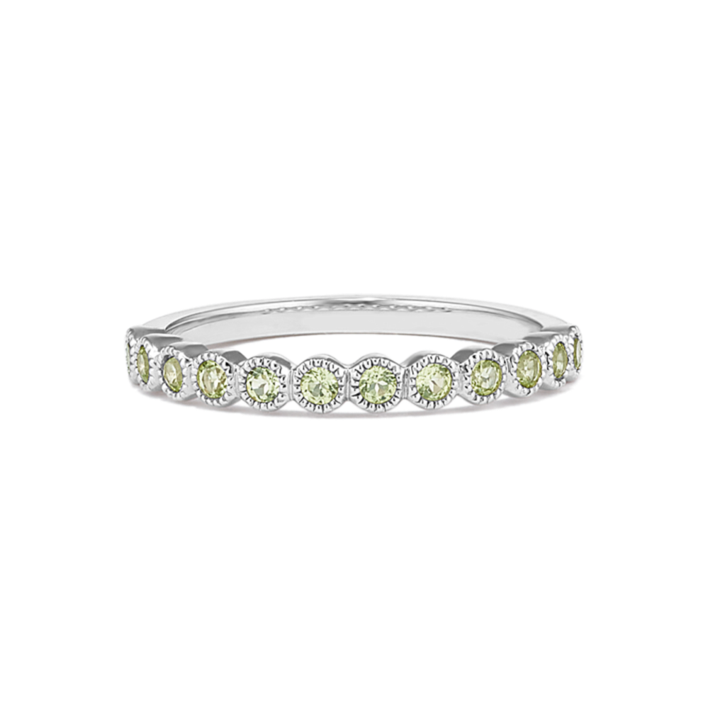 Leah Bezel-Set Peridot Ring