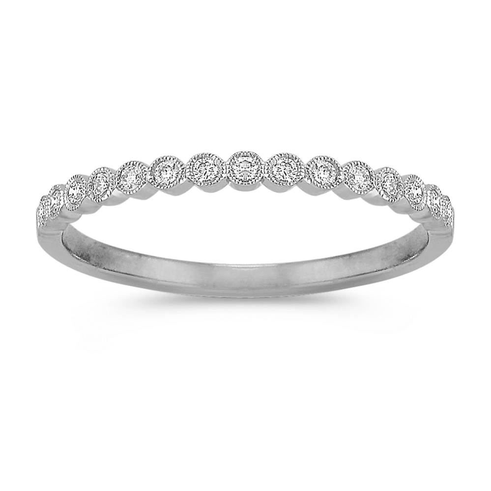 Helena 0.10 tcw Diamond Band in Platinum