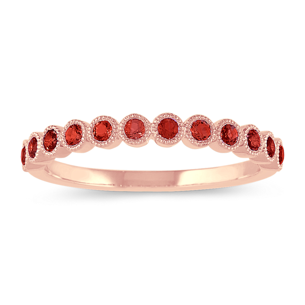 Leah Bezel-Set Ruby Ring