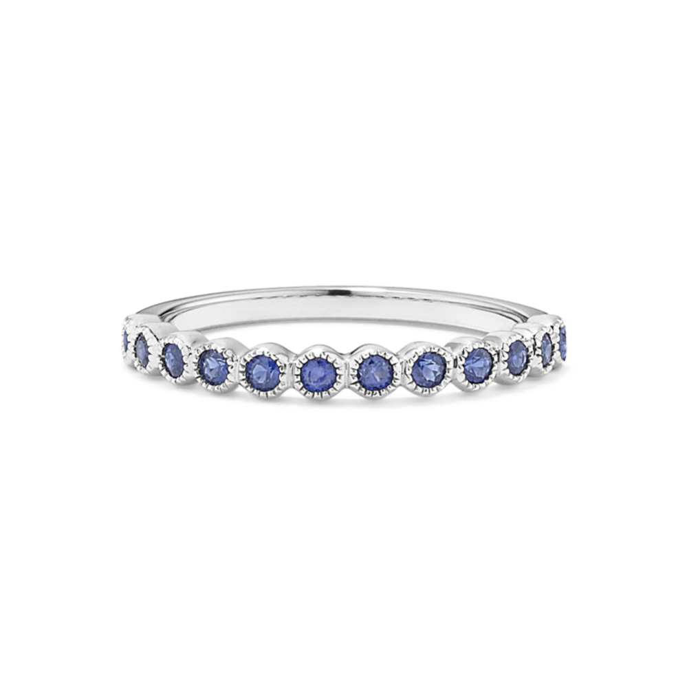 Leah Bezel-Set Sapphire Ring