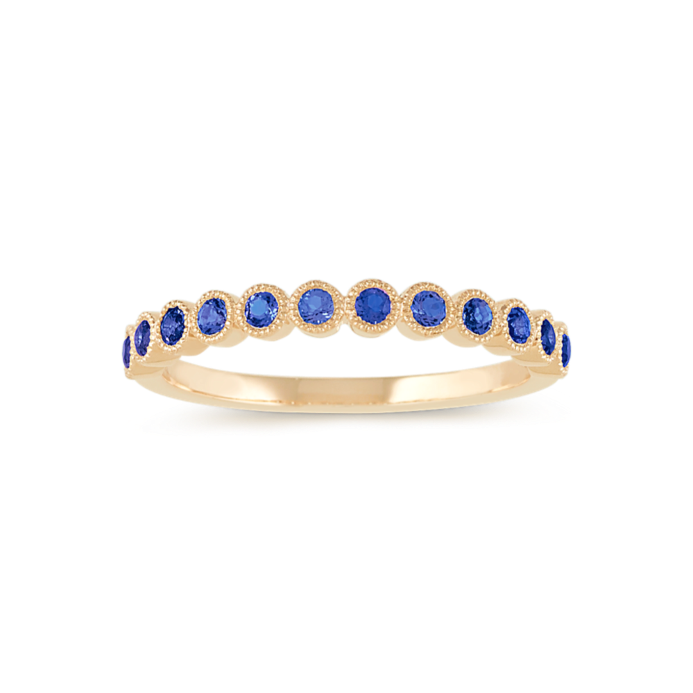 Leah Bezel-Set Sapphire Ring