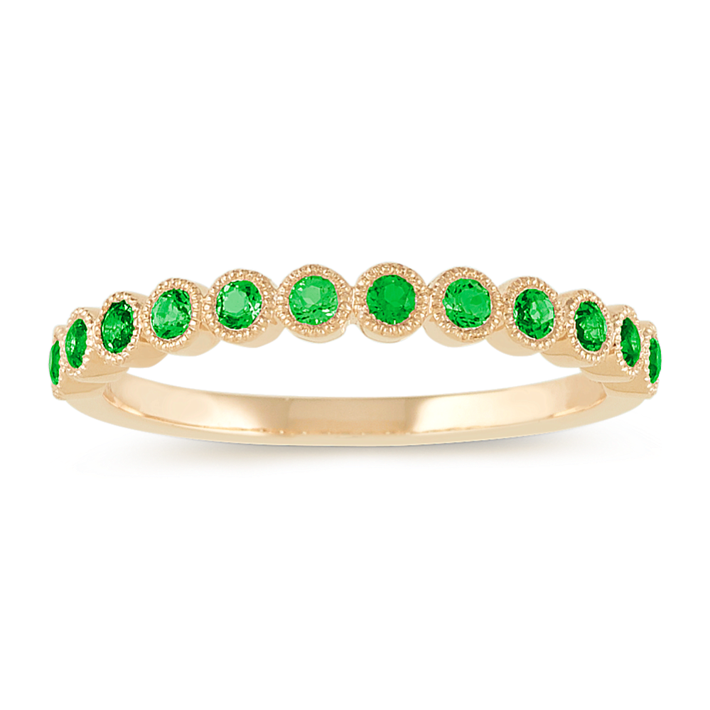 Leah Bezel-Set Tsavorite Ring