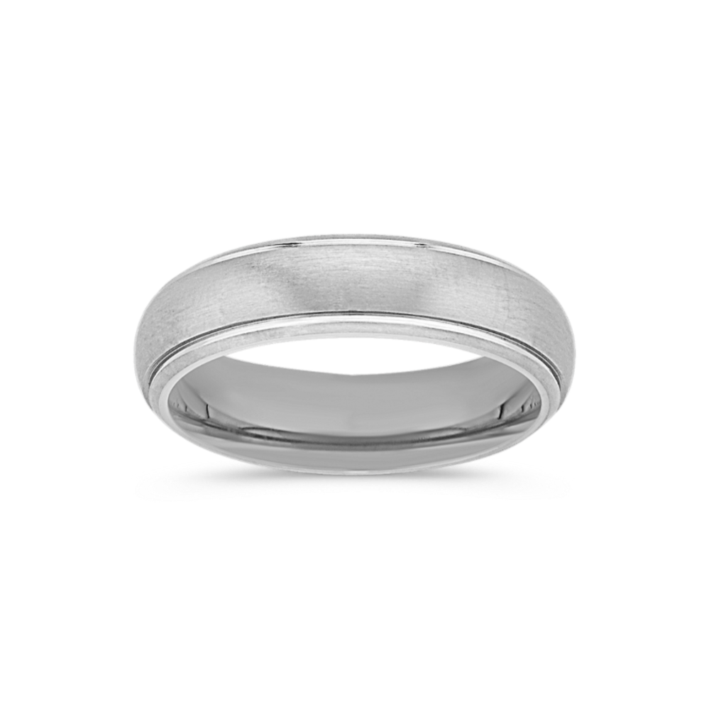 Brushed Titanium Ring (6mm)