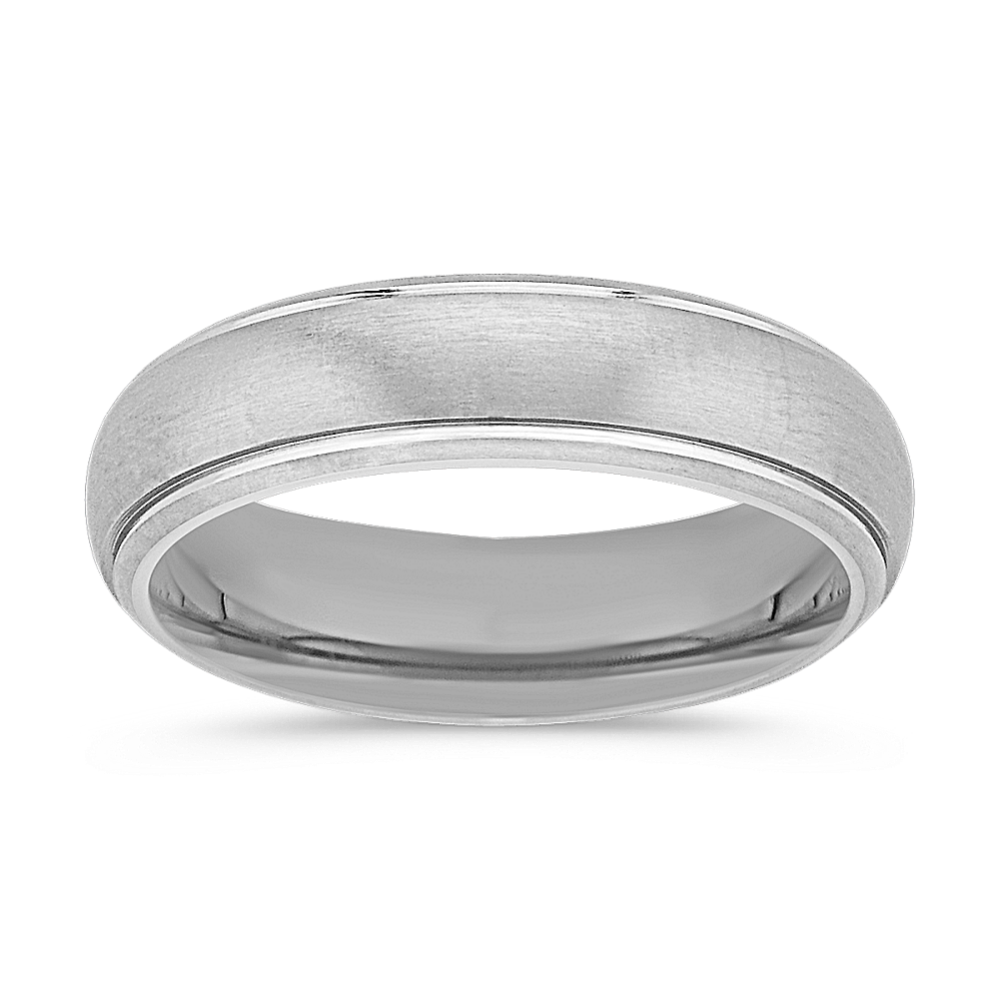 Brushed Titanium Ring (6mm)