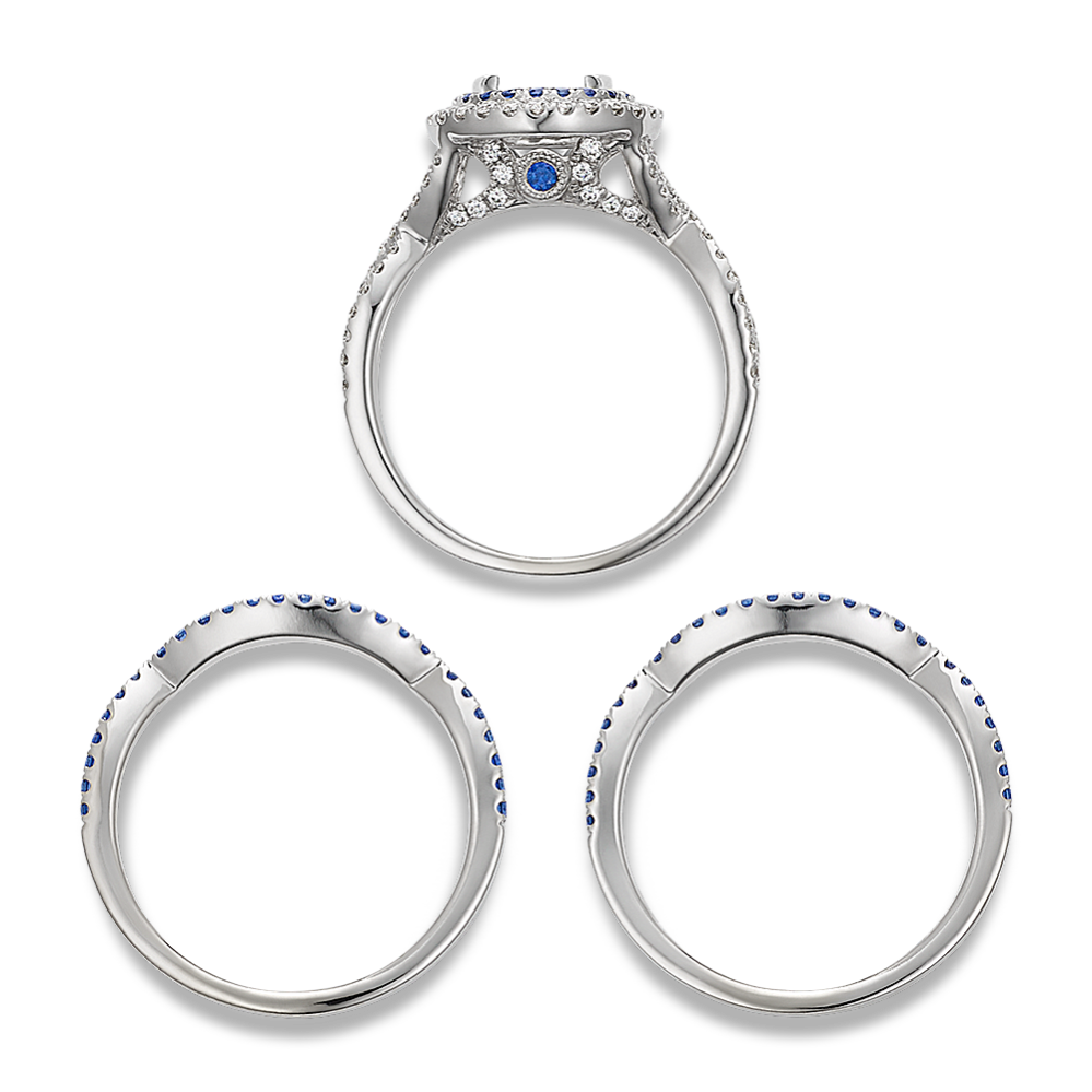 Calypso Sapphire & Diamond Wedding Set | Shane Co.