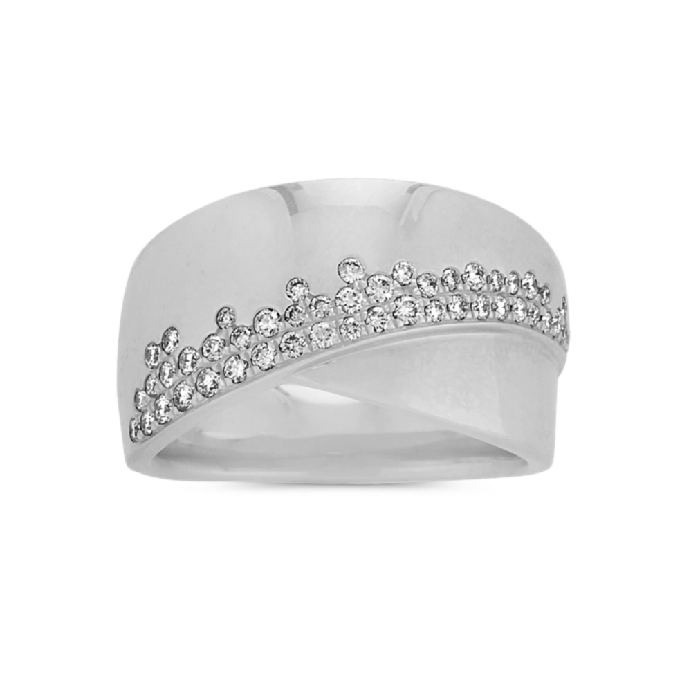 Cascading Diamond Ring in 14k White Gold