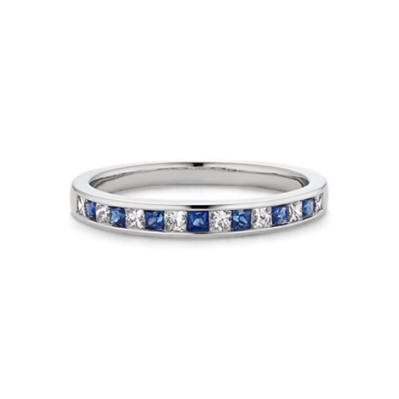 Caspian Sapphire & Diamond Band
