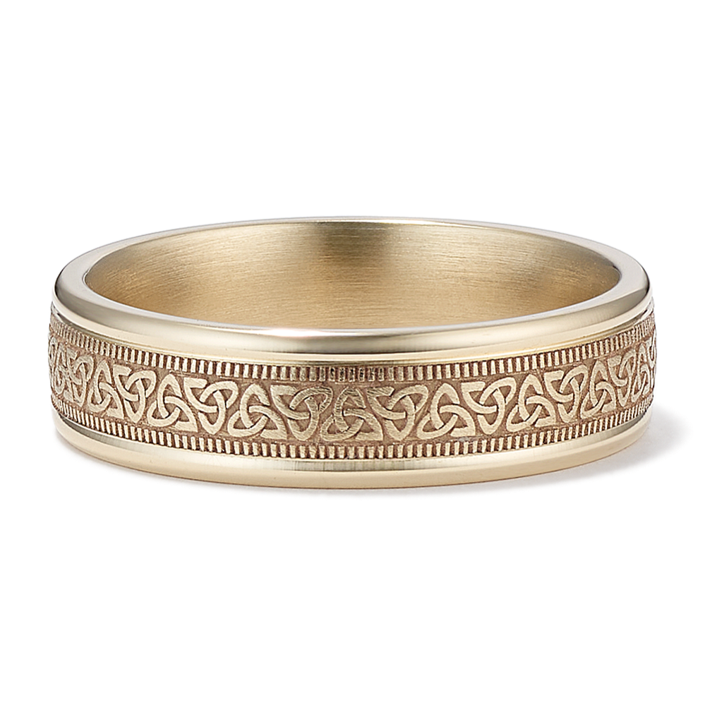 Celtic Knot 14K Yellow Gold Band (6mm)