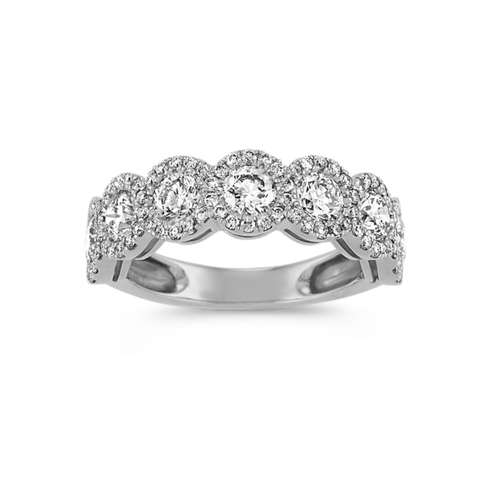 Chandelier Multi-Halo Diamond Band (Round)