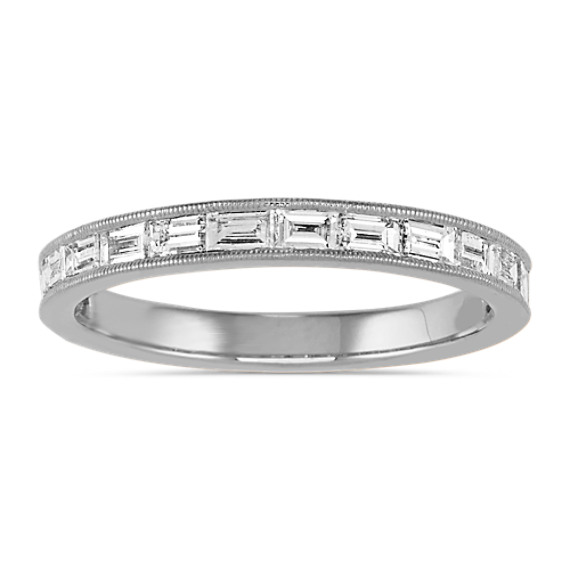 Channel-Set Baguette Diamond Ring 14k White Gold | Shane Co.