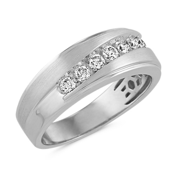 Channel-Set Diamond Ring in 14k White Gold (4mm) | Shane Co.