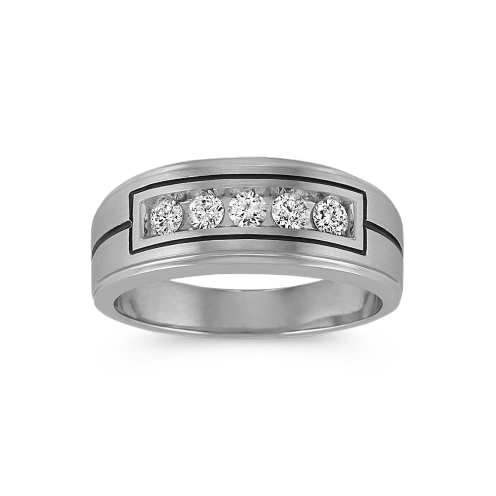Axis 14K White Gold & Diamond Ring (3.5mm)