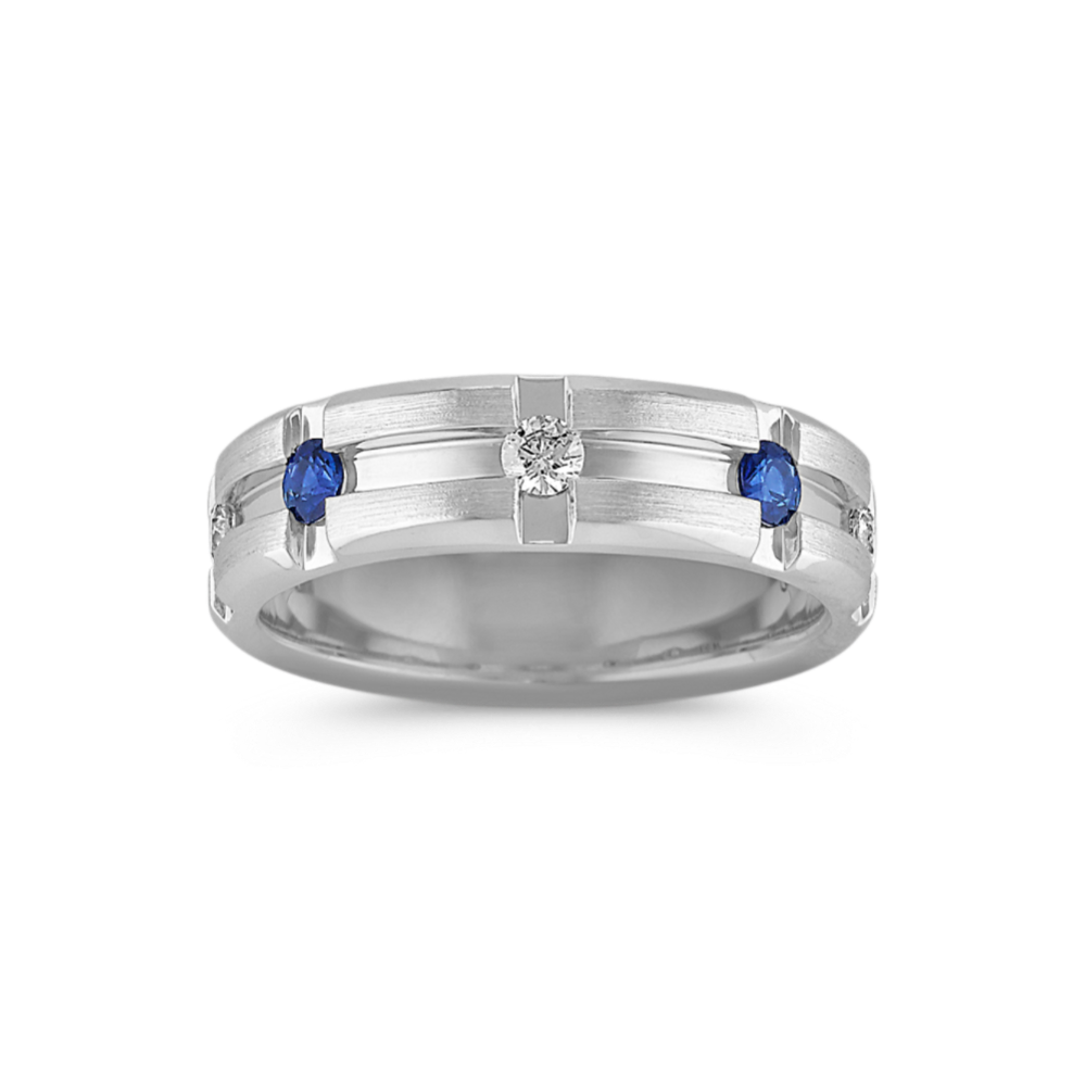 Edward Sapphire & Diamond Band (7mm)