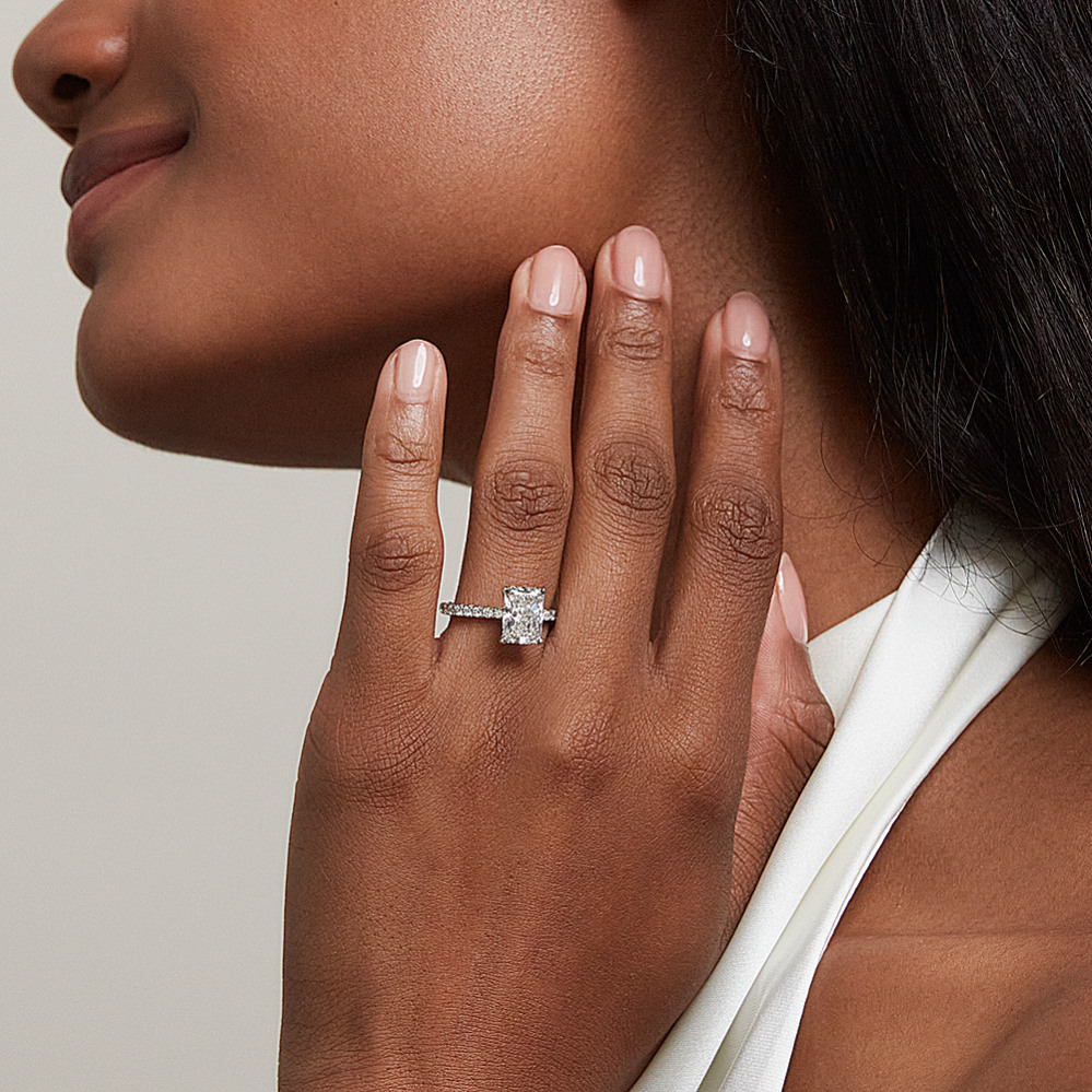 Chantal Engagement Ring (0.40 tcw Diamond Accents) | Shane Co. Chantal Engagement Ring (0.40 tcw Diamond Accents) | Shane Co.