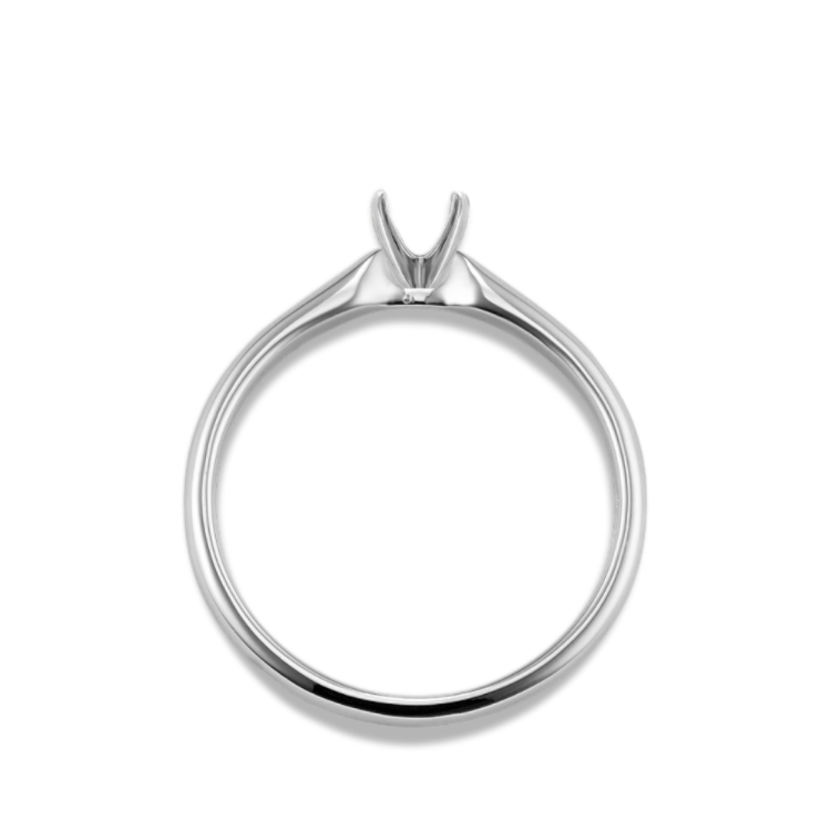 Cherish Solitaire Engagement Ring in 14k White Gold