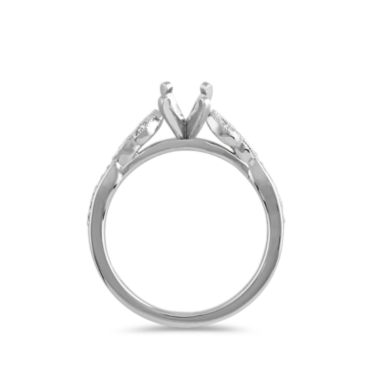 Chloe Natural Diamond Engagement Ring in 14k White Gold