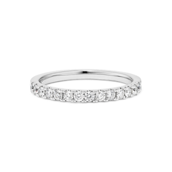 Chorus Diamond Pave Band in Platinum