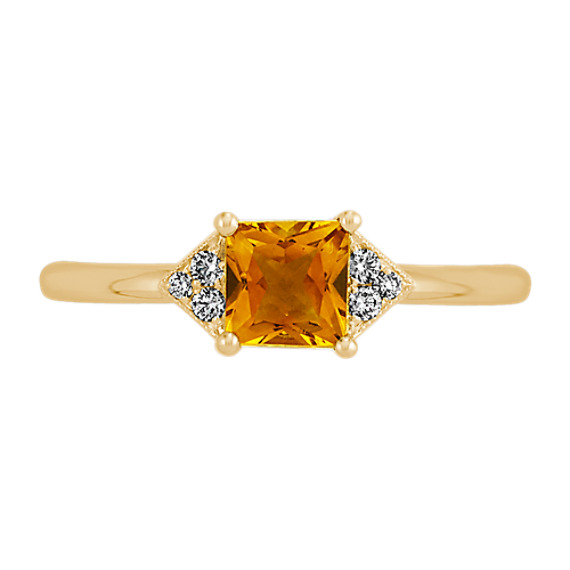 Details about   3.16 Ct Round Cut Yellow Citrine Ring 14K Gold Over 