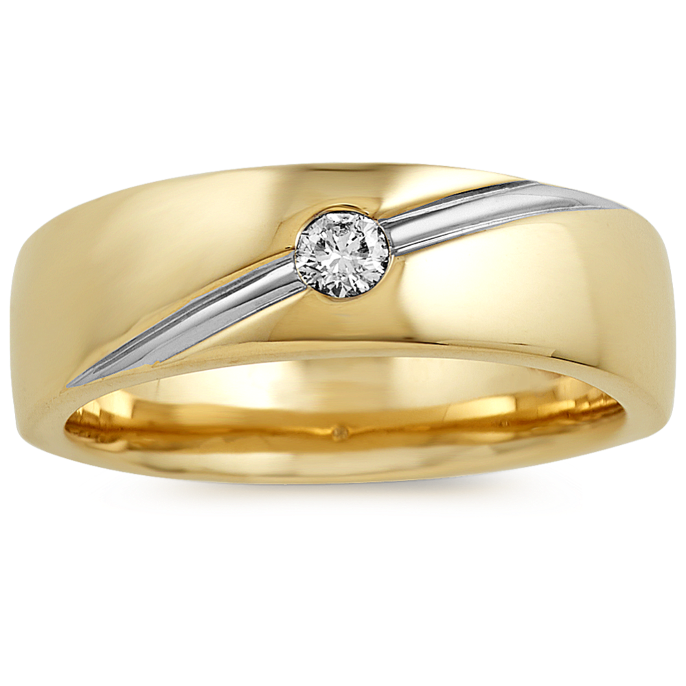 Classic Bezel-Set Round Diamond Ring (7mm)