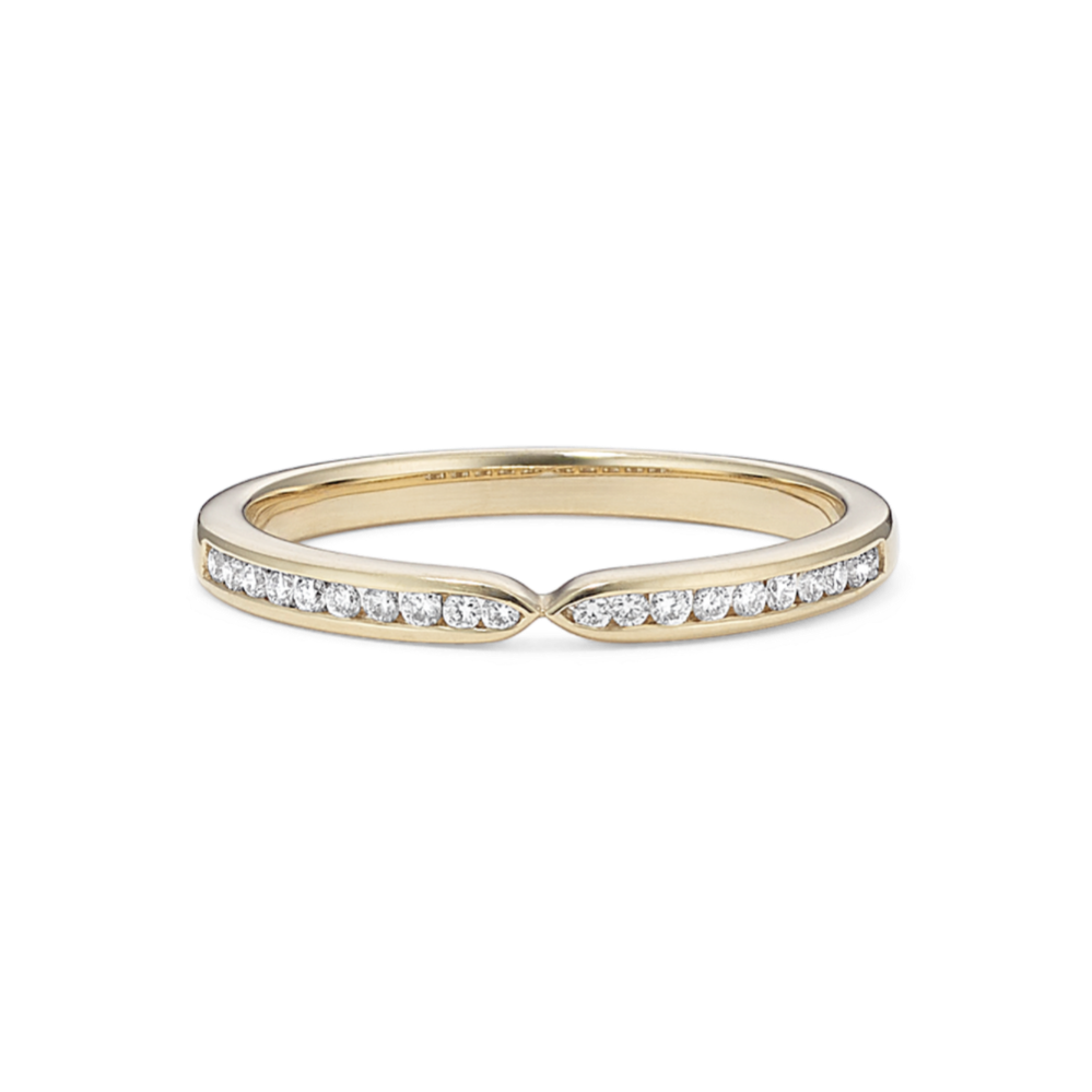Classic Channel-Set Diamond Wedding Band in 14K Yellow Gold