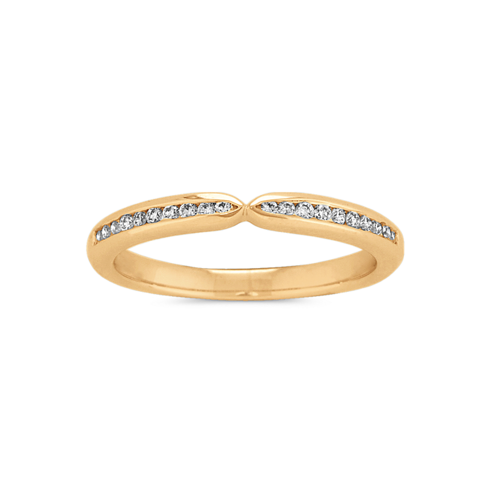 Classic Channel-Set Diamond Wedding Band in 14K Yellow Gold