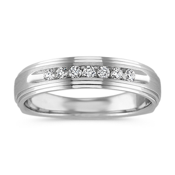 Classic Channel-Set Ring in 14k White Gold (5mm)