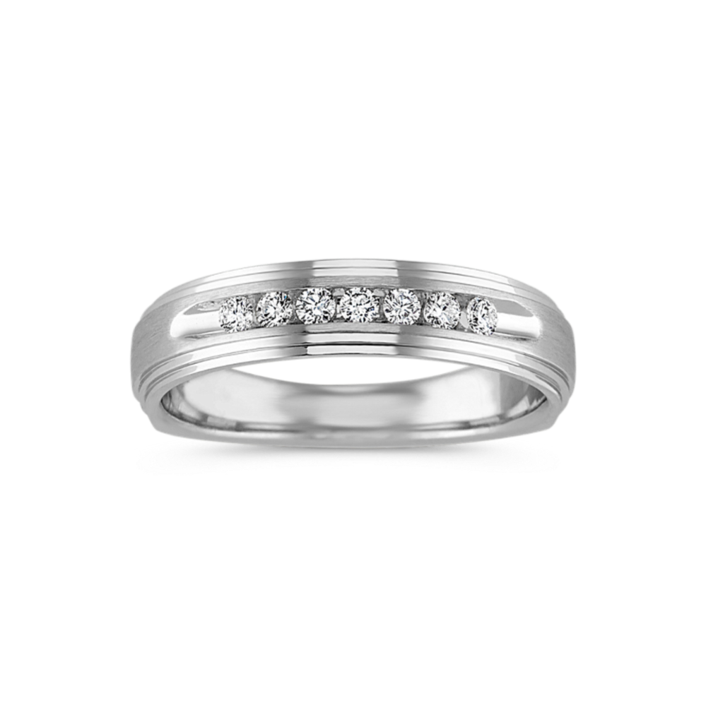 Classic Channel-Set Ring in 14k White Gold (5mm)