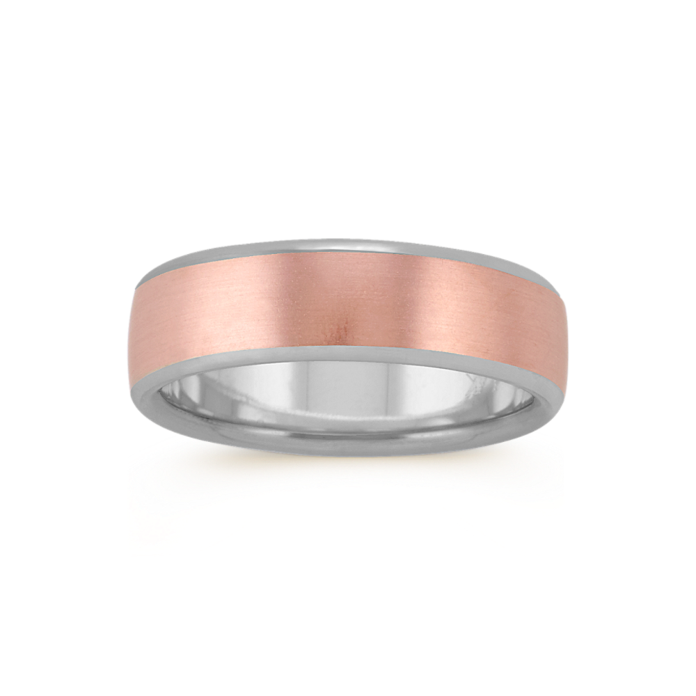 14K Gold Double Band Ring 14K Rose Gold / 6