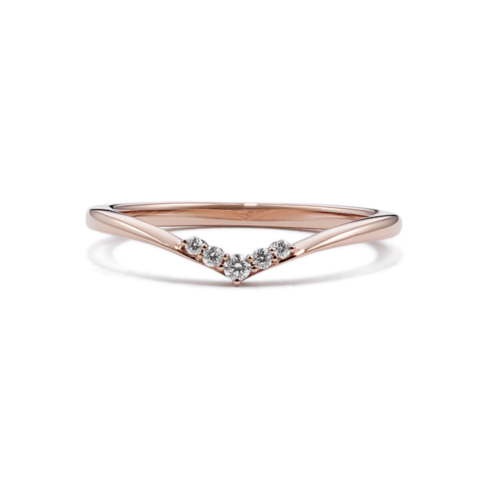 Adela Diamond Chevron Band