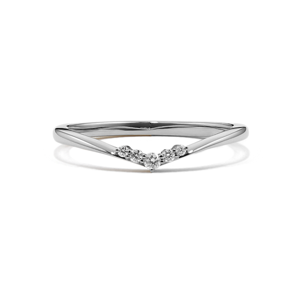 Adela Diamond Chevron Band