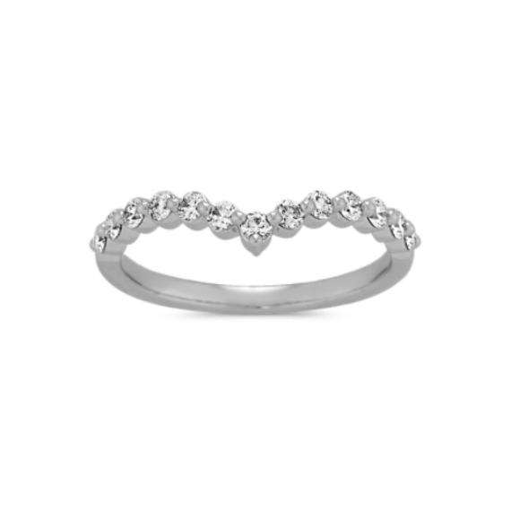Terra 0.30 tcw Diamond Contour Band in Platinum
