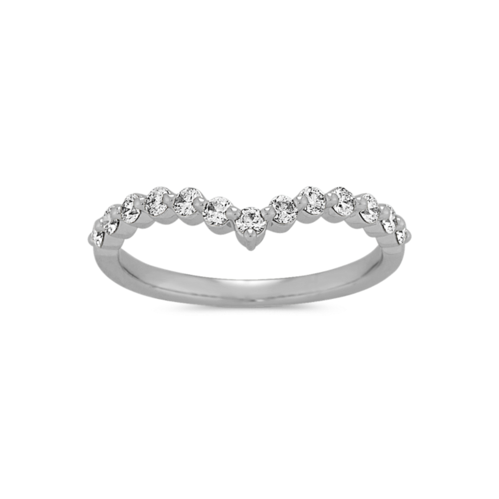 Terra 0.30 tcw Diamond Contour Band in Platinum