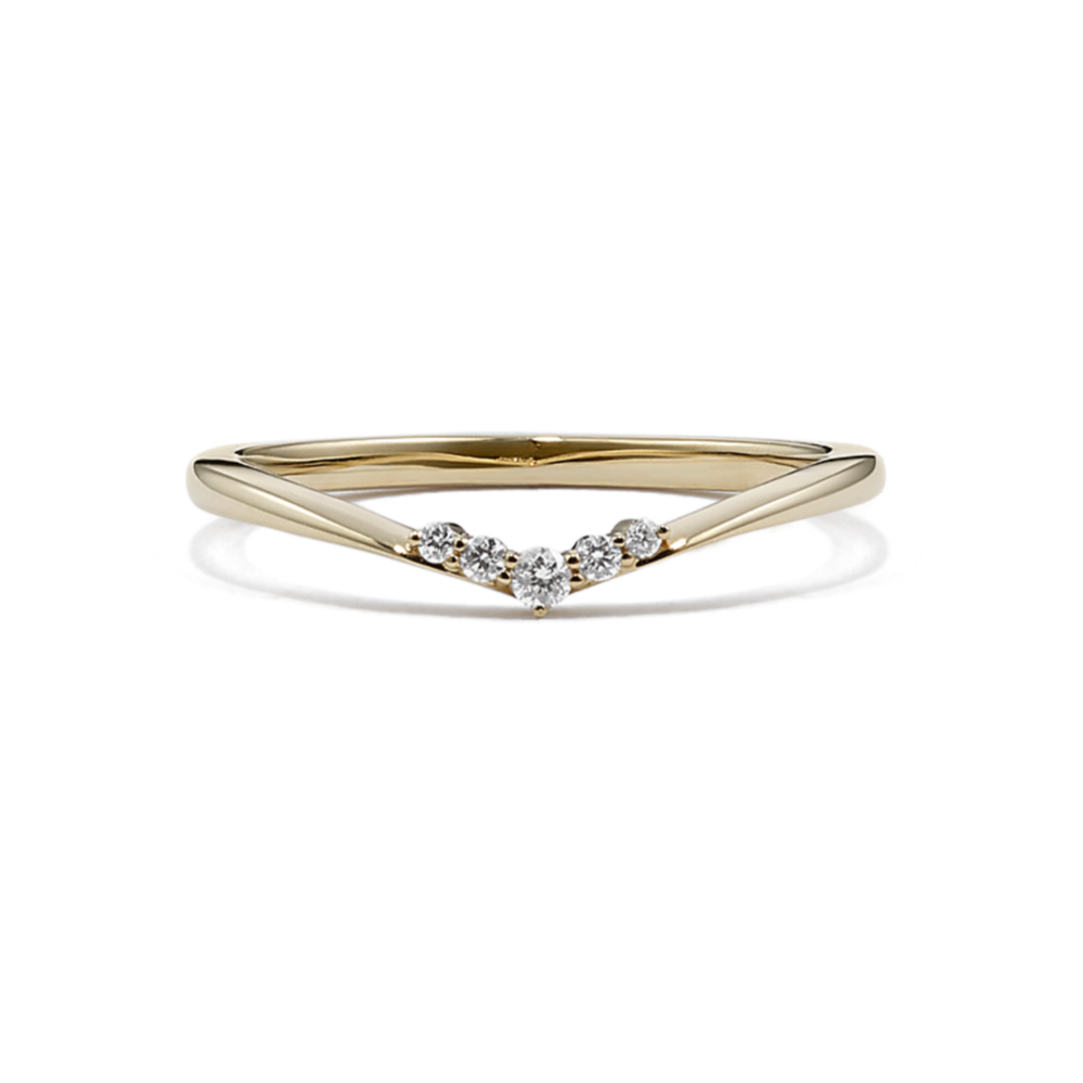 Adela Diamond Chevron Band